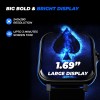 HAMMER Ace 4.0 Calling Smart Watch with Large 1.85" IPS Display, Dual Mode, Spo2, Heart Rate, Strong Metallic Body & Skin Friendly Strap, Black