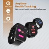 HAMMER Ace 4.0 Calling Smart Watch with Large 1.85" IPS Display, Dual Mode, Spo2, Heart Rate, Strong Metallic Body & Skin Friendly Strap, Black