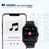 HAMMER Ace 4.0 Calling Smart Watch with Large 1.85" IPS Display, Dual Mode, Spo2, Heart Rate, Strong Metallic Body & Skin Friendly Strap, Black