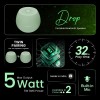 HAMMER Drop 5W Bluetooth Wireless Speaker with Twin Pairing, 1200 mAh Battery, 100H Standby Time, TWS Function, TF Card, USB Slot, Auto-Pairing, in-Built Mic, Type-C Charging, 52mm Driver (Green)