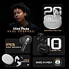 HAMMER Mini Pods True Wireless Earbuds with Upto 20H Playtime, Bookshelf Bluetooth V5.3, Type-C Charging, Touch Controls, Ipx5, Voice Assistant, Made in India (White)