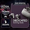 HAMMER Stellar ENC (Environmental Noise Cancelation) in-Ear TWS with 4 mics for Crystal Clear Calling, Playtime 48 Hrs, BT 5.3, Type-C Fast Charging,Metallic Tri-Color Shade, Driver Deep Bass,(Cream)