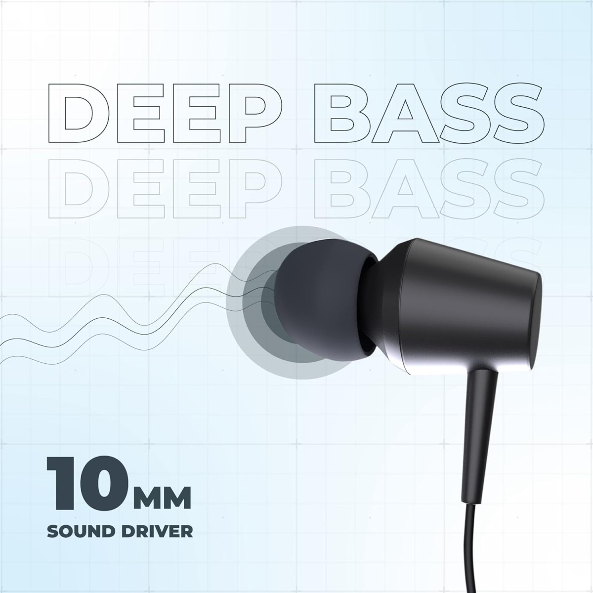 HAMMER Sting 2.0 Wireless Bluetooth in Ear Neckband with Mic (Black)