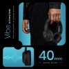 HAMMER Vibe ENC Bluetooth Headphone, 40mm Driver, Dual Pairing