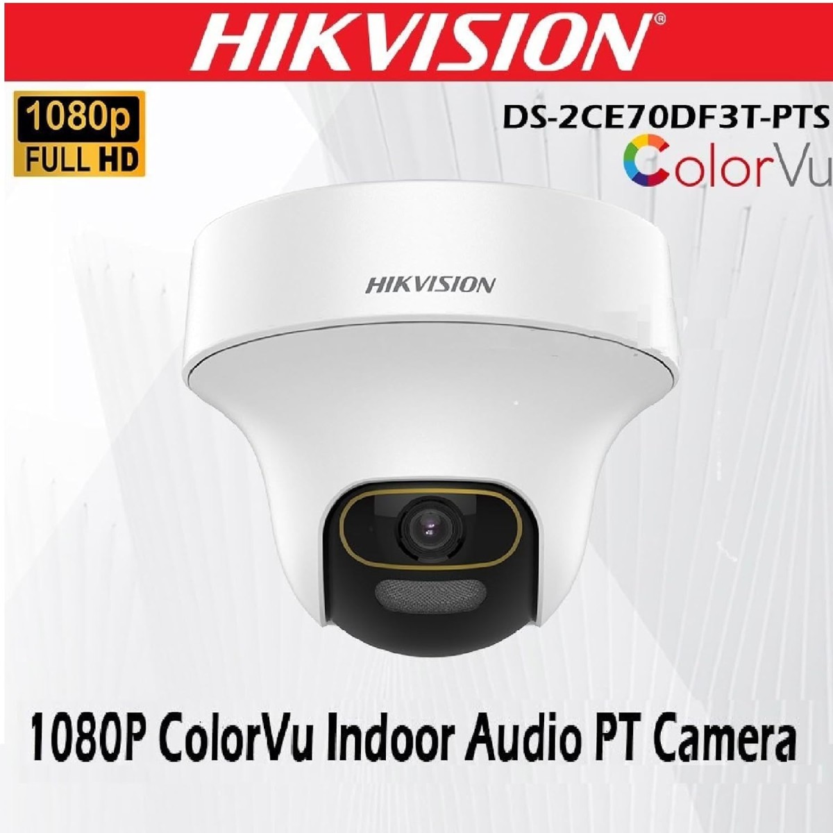 HIKVISION 2MP ColorVu Audio PT 360° Built-in Mic IR White Light with Solid Light Alarm Motion Detection 2MP HD Indoor CCTV Camera White HIKVISION 2MP ColorVu Audio PT 360° Built-in Mic IR White Light with Solid Light Alarm Motion Detection 2MP HD Indoor CCTV Camera White