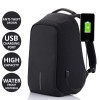 HOLME'S Anti-Theft Laptop Backpack/Laptop Bag/College Bag/School Bag/Casual Backpacks/Bags & Backpacks/USB Bag/Smart Bag/Travel Bag/with USB Charging Port (Black)