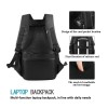 HOLME'S Anti-Theft Laptop Backpack/Laptop Bag/College Bag/School Bag/Casual Backpacks/Bags & Backpacks/USB Bag/Smart Bag/Travel Bag/with USB Charging Port (Black)