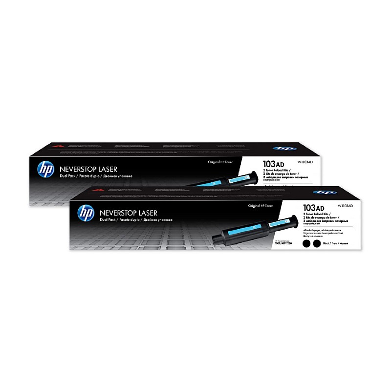 HP 103AD 2-Pack Toner Reload Kit (Black)