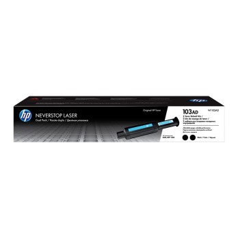 HP 103AD Dual Pack Black Original Neverstop Laser Toner Reload Kit