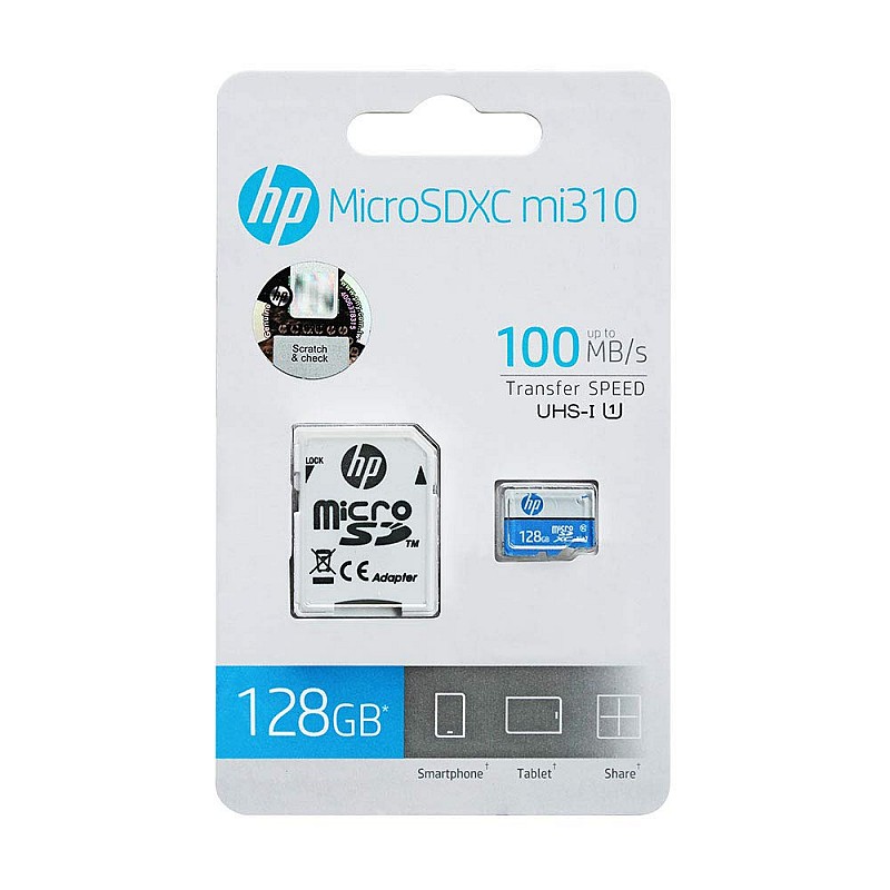 HP 128GB Class 10 MicroSD Memory Card (U1 TF Card  128GB)