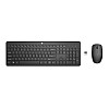 HP 230 Wireless Black Keyboard and Mouse Combo 1600 DPI (18H24AA)