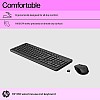 HP 330 Wireless Black Keyboard and Mouse Set with Numeric Keypad, 2.4GHz Wireless Connection and 1600 DPI