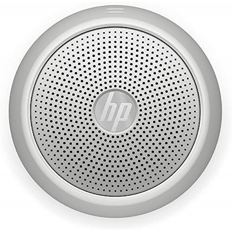 HP 360 Mono Portable Silver Bluetooth Speaker with Built-in Microphone Ip54 Dust and Water Resistance 2D801AA