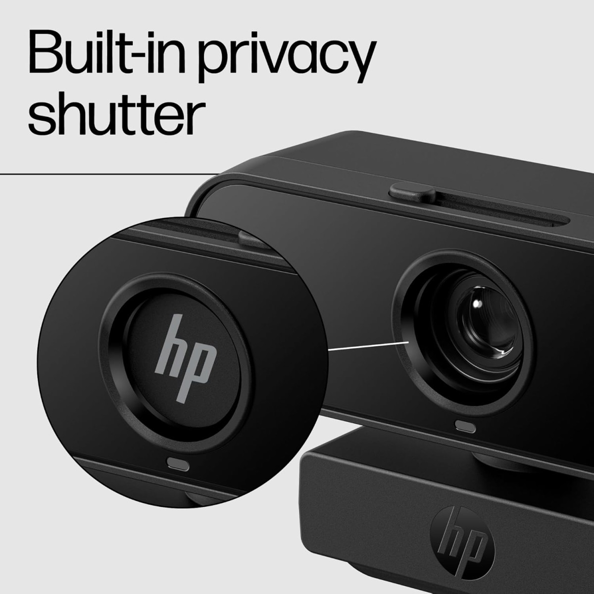 HP 430 FHD Webcam, 2MP, Portable Plug-and-Play Webcam with Dual mics and auto Adjustment