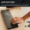 HP 450 Programmable Wireless, Full Size; 3-Zone Layout Keyboard, 2.4 Ghz Wireless Connection, Compatible with Pcs with Available USB-A Port, Black