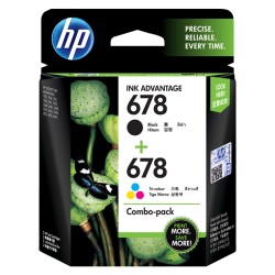 HP 678 2-Pack Black/Tri-Color Original Ink Advantage Cartridges