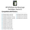 HP 678 Black Ink Advantage Cartridge (CZ107AA)