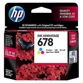 HP 678 Tri-Color Ink Cartridge