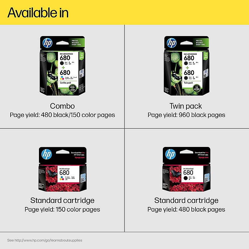 HP 680 Original Ink Advantage Cartridge (Black) HP 680 Original Ink Advantage Cartridge (Black)