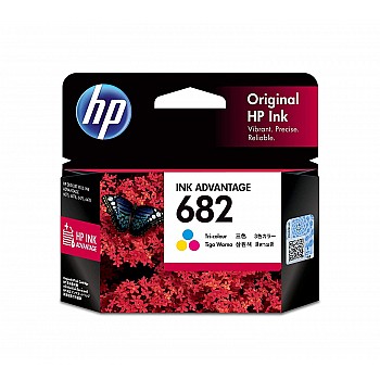 HP 682 Tri-Color Original Ink Cartridge, Compatible with HP 2335, 2338,2776,2778,6075, 4178 Printer Models