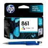 HP 861 Ink Cartridge (Colour) with 3in1 Multi-Function Mobile Phone Stand, Stylus Pen, Anti-Metal Texture Rotating Ballpoint Pen (Very Colors)