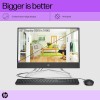 HP All-in-One 21.5-inches(54.6 cm) FHD with Alexa Built-in (Intel Celeron J4025/4GB/1TB HDD/Win 10/MS Office 2019/Jet Black), 22-df0201in