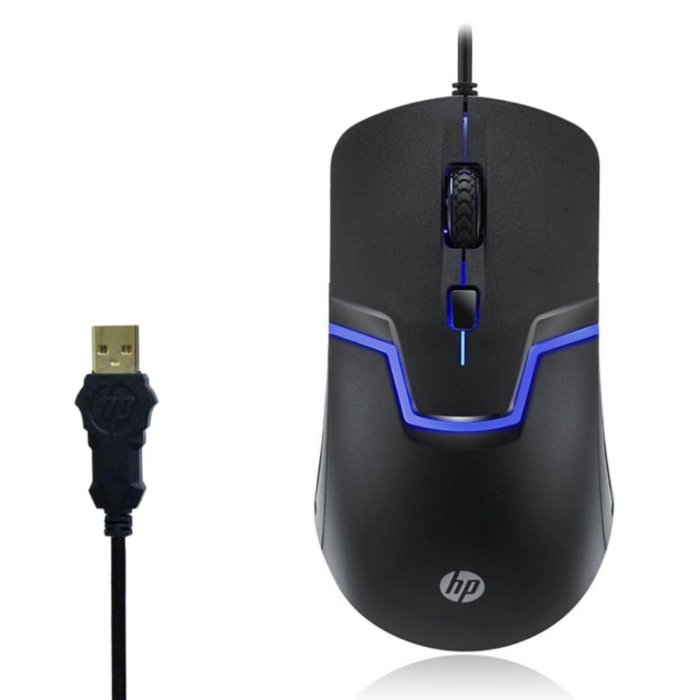 HP Gaming Optical Mouse 1600 DPI Black Wired Entry Level M100 HP Gaming Optical Mouse 1600 DPI Black Wired Entry Level M100