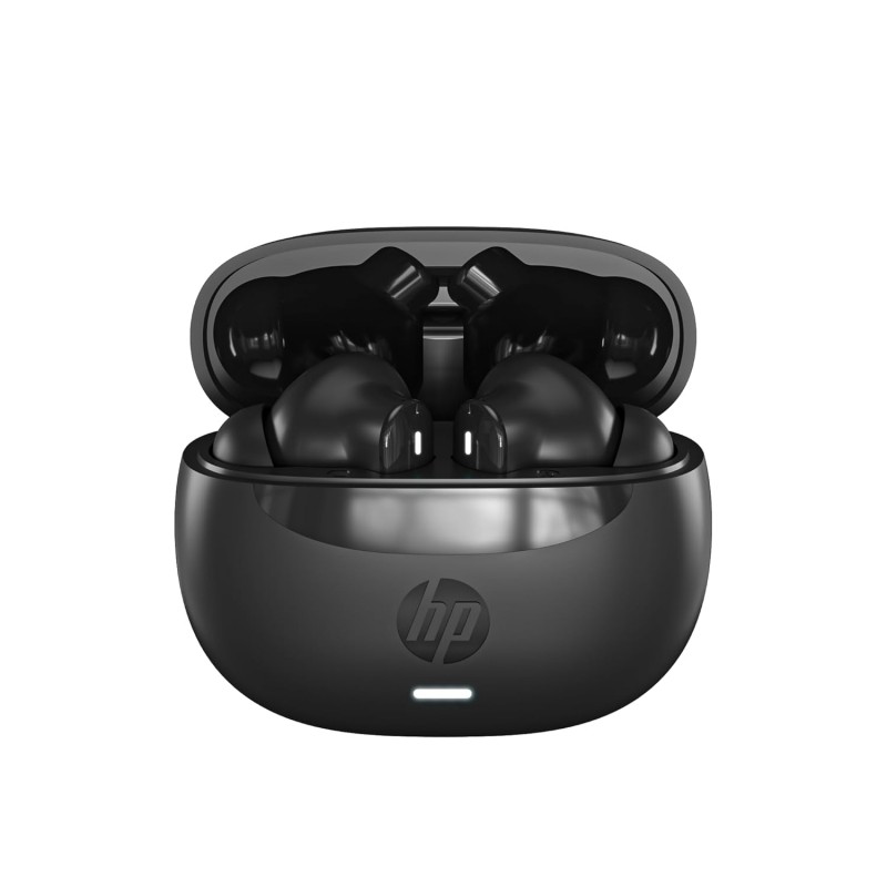 HP H150 Wireless Earbuds, Compatible with Tablets, Smartphones, PCs, and Other Devices with Bluetooth,Noise-Reduction,Water Resistant Design,Black,0.036kg