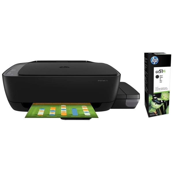 HP Ink Tank 310 Colour Printer, Scanner and Copier for Home/Office, High Capacity Tank (Pre Ink Loaded) HP Ink Tank 310 Colour Printer, Scanner and Copier for Home/Office, High Capacity Tank (Pre Ink Loaded)