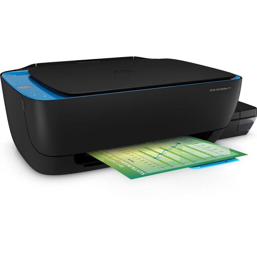 HP Ink Tank 419 All-in-one Wifi Colour Printer with 1 additional black Ink bottle in the box, Print, Scan & Copy for Office/Home Refurbished