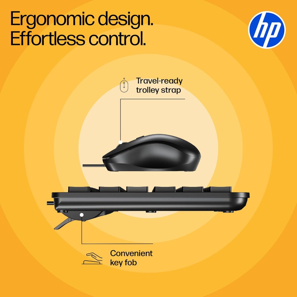 HP KM120 Wired Mouse and Keyboard Combo (AB3D0AA)