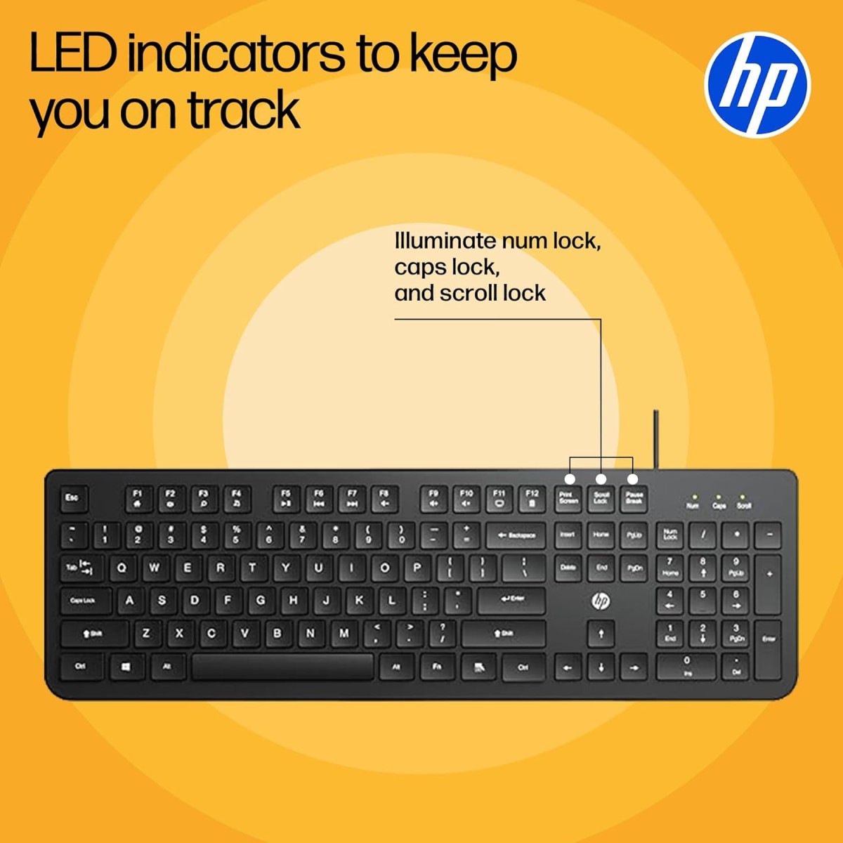 HP KM120 Wired Mouse and Keyboard Combo (AB3D0AA)