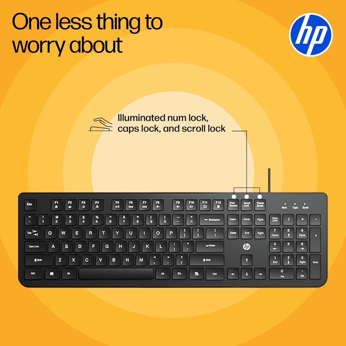 HP KM190 Wired Mouse and Keyboard Combo (AB3D3AA)
