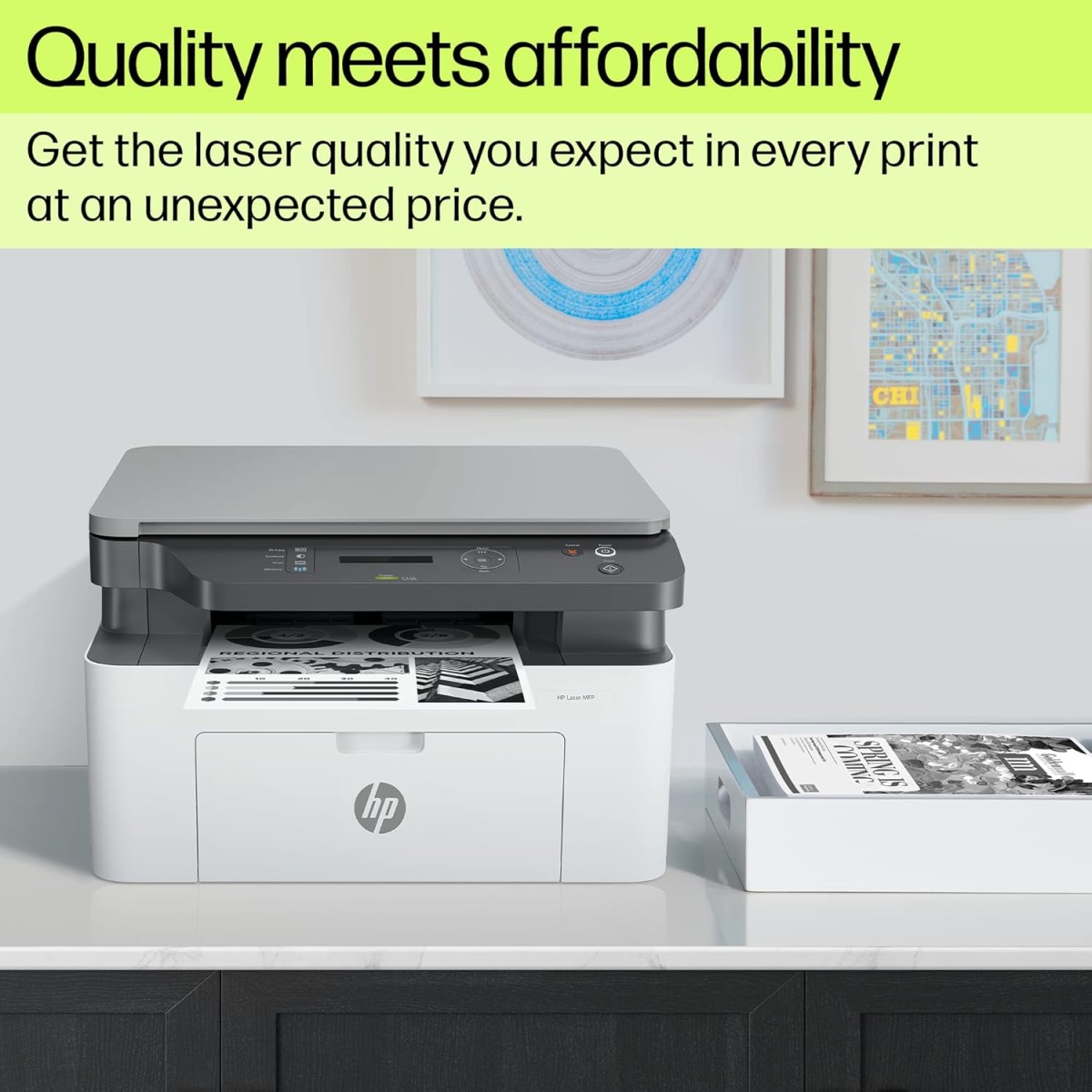HP Laser MFP 1188w, Wireless, Print, Copy, Scan, Ethernet, Hi-Speed USB 2.0, Up to 21 ppm, 150-sheet Input Tray, 100-sheet Output Tray, 10,000-page Duty Cycle, 1-Year Warranty, Black and White HP Laser MFP 1188w, Wireless, Print, Copy, Scan, Ethernet, Hi-Speed USB 2.0, Up to 21 ppm, 150-sheet Input Tray, 100-sheet Output Tray, 10,000-page Duty Cycle, 1-Year Warranty, Black and White