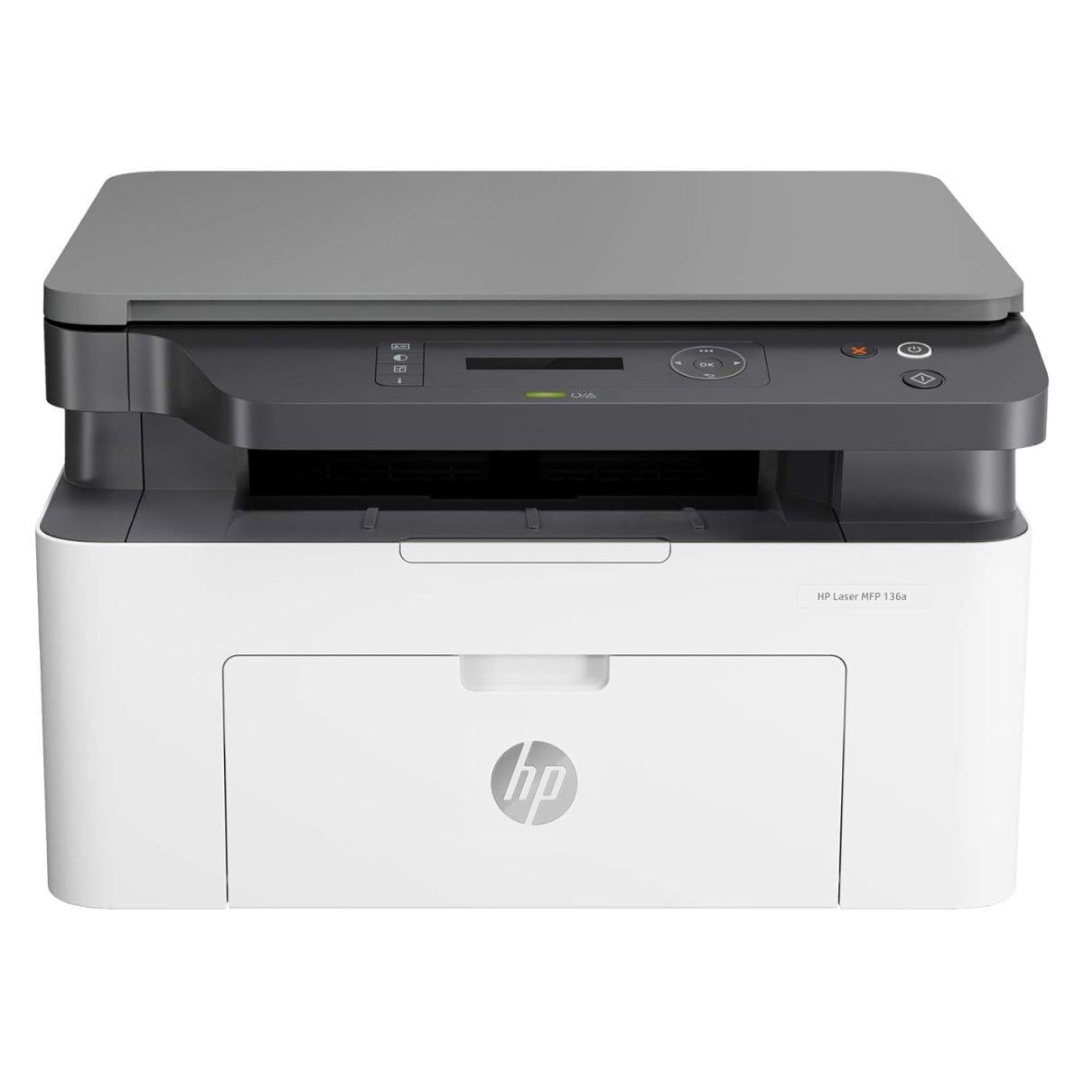 HP Laser MFP 136a, Print, Copy, Scan, 40-Sheet ADF, Ethernet, Hi-Speed USB 2.0, Up to 21 ppm, 150-sheet Input Tray, 100-sheet Output Tray, 10,000-page Duty Cycle, Black and White, 4ZB85A