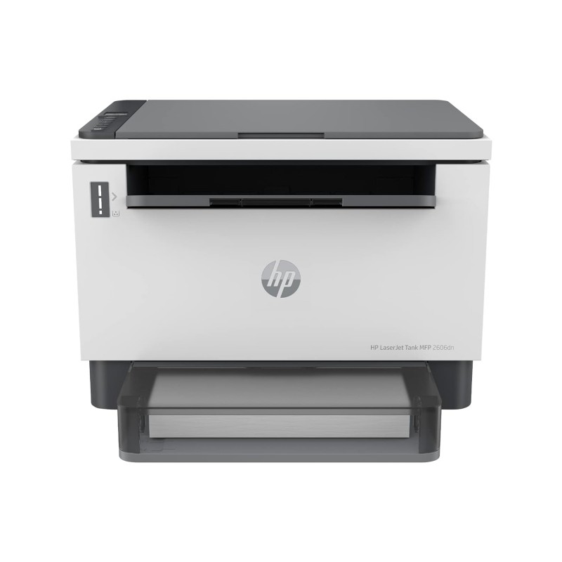 HP LaserJet Tank 2606dn All-in-One Printer | Duplex Print, Copy, Scan | Fast Toner Refill, Low-Cost B&W, Mobile Printing