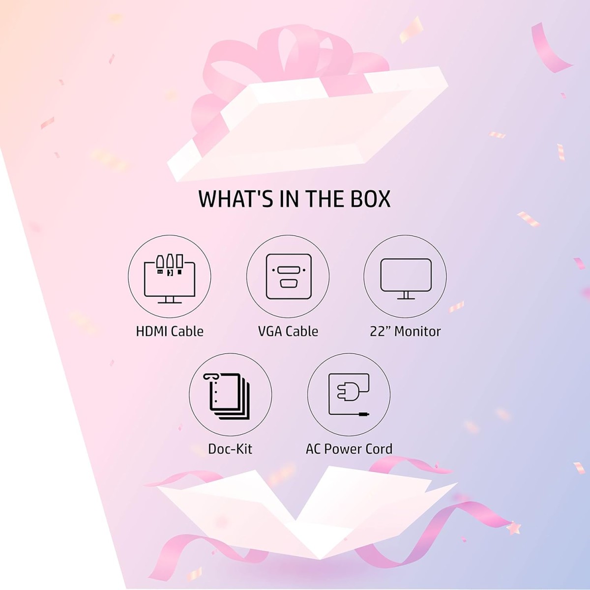 HP M22f 21.5-inch 54.6 cm FHD Monitor Eye Safe Certified Full HD IPS 3-Sided Micro-Edge