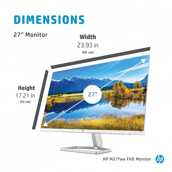 HP M27fwa 27-Inch(68.6cm) Eyesafe Certified Full HD IPS 3-Sided Micro-Edge Monitor