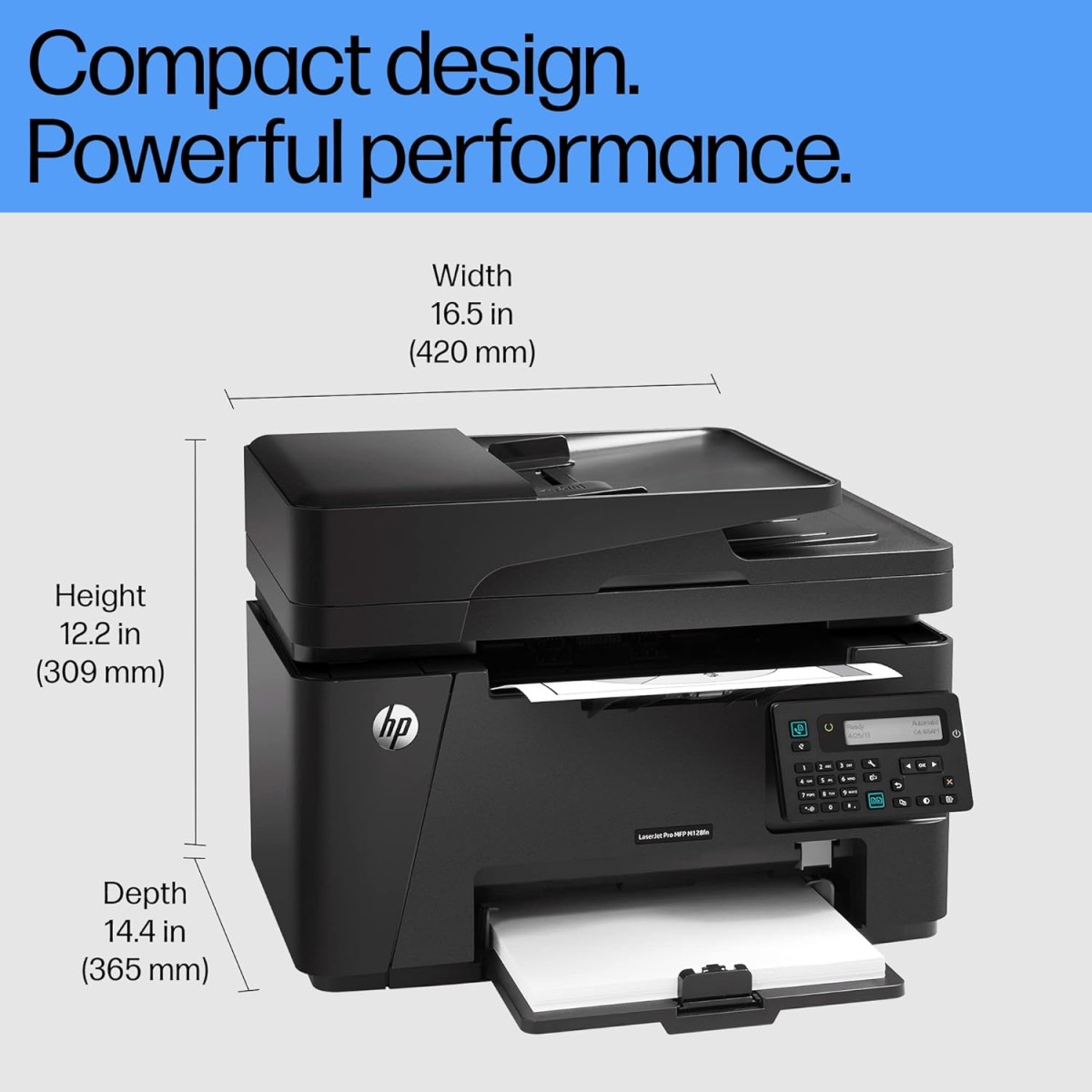 HP MFP M128fn LaserJet Printer: Print, Copy, Scan, Automatic Document Feeder, Ethernet, Fast Printing Upto 20ppm, Easy and Secure Setup, 3 Year Warranty HP MFP M128fn LaserJet Printer: Print, Copy, Scan, Automatic Document Feeder, Ethernet, Fast Printing Upto 20ppm, Easy and Secure Setup, 3 Year Warranty
