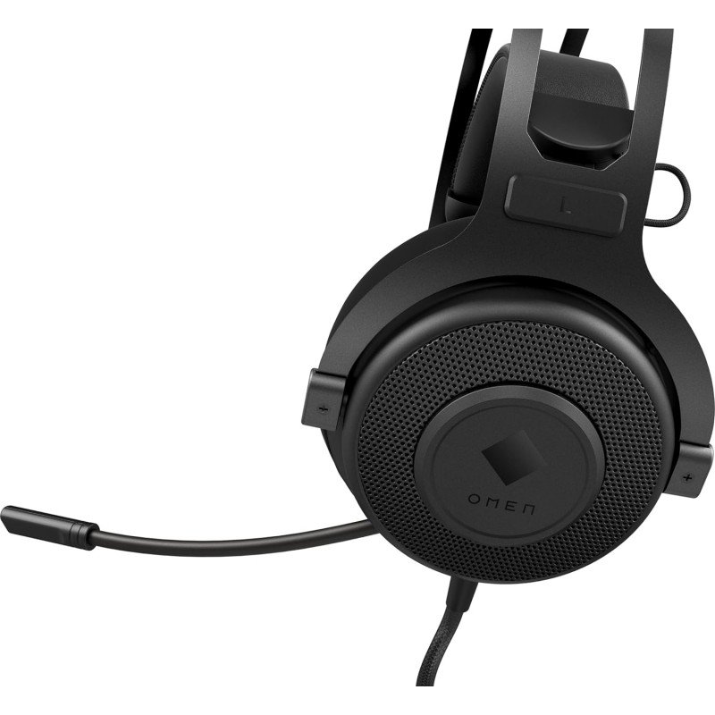 HP OMEN Blast Gaming Wired Over Ear Headset with 7.1 Surround Sound and Retractable Noise Cancelling Microphone Black HP OMEN Blast Gaming Wired Over Ear Headset with 7.1 Surround Sound and Retractable Noise Cancelling Microphone Black