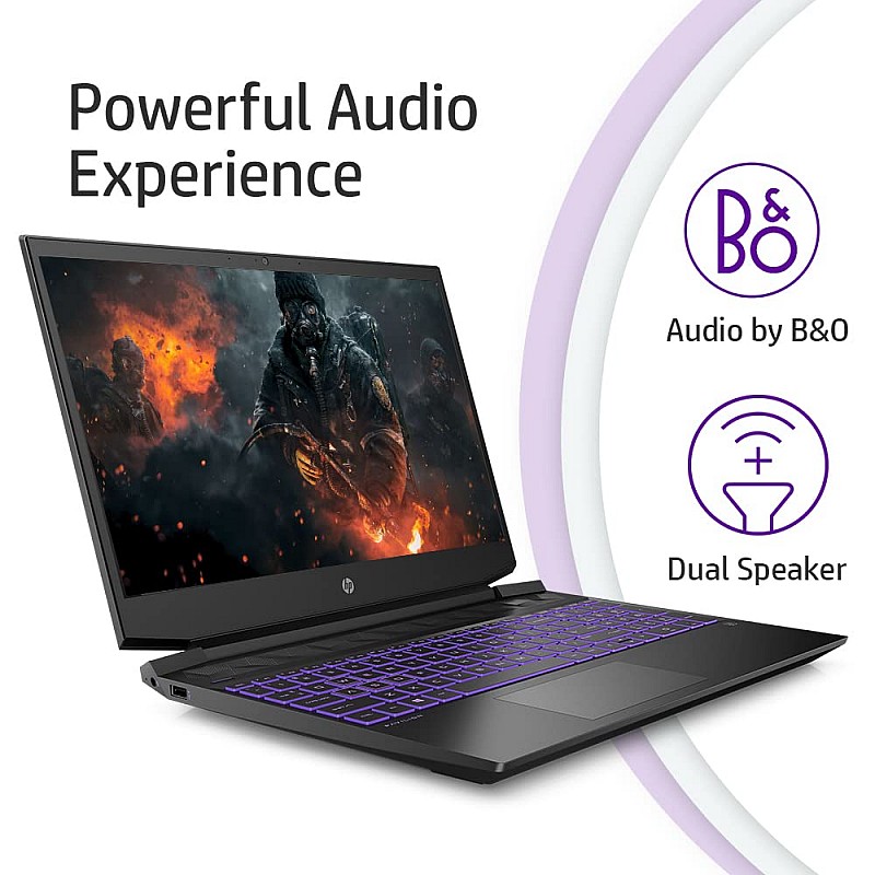 HP Pavilion Gaming Latest AMD Ryzen 5 5600H Processor 15.6 inch FHD Gaming Laptop 8GB/512GB SSD