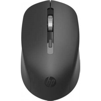 HP S1000 Plus Silent USB Wireless Computer Mute Mouse 1600DPI USB (7YA12PA), Black