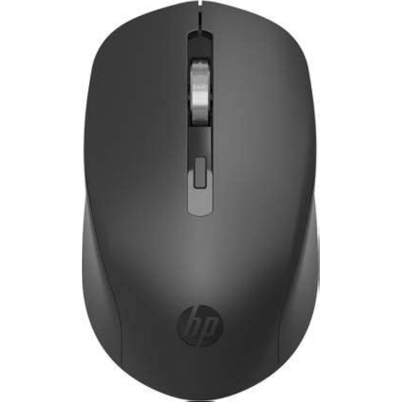 HP S1000 Plus Silent USB Wireless Computer Mute Mouse 1600DPI USB (7YA12PA), Black