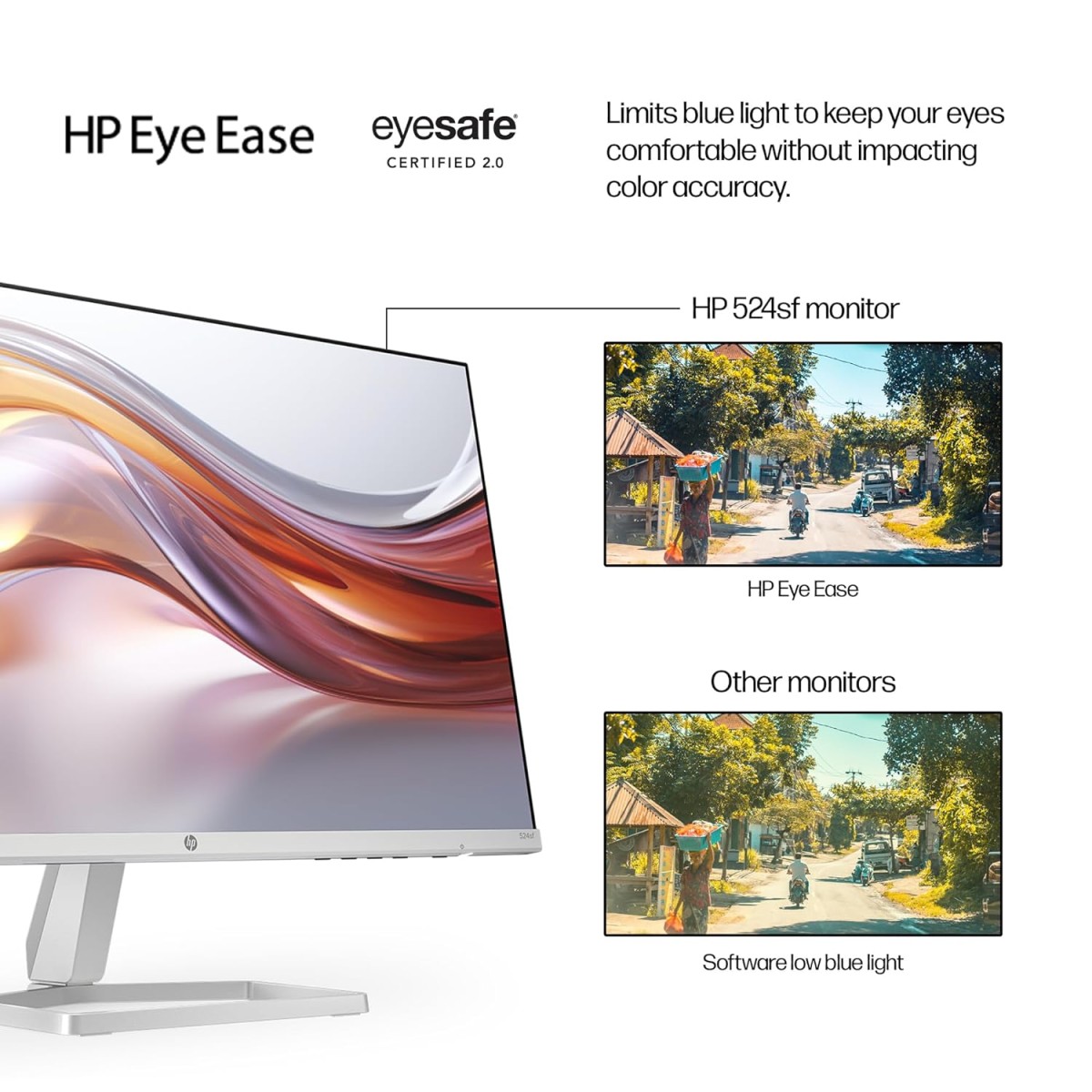 HP Series 5 23.8 inch FHD Monitor with Speakers - 524sf,23.8inch(60.5cm),FHD(1920 x 1080),300 nits, Eye Ease,Anti-Glare,2.5kg, 524sf HP Series 5 23.8 inch FHD Monitor with Speakers - 524sf,23.8inch(60.5cm),FHD(1920 x 1080),300 nits, Eye Ease,Anti-Glare,2.5kg, 524sf