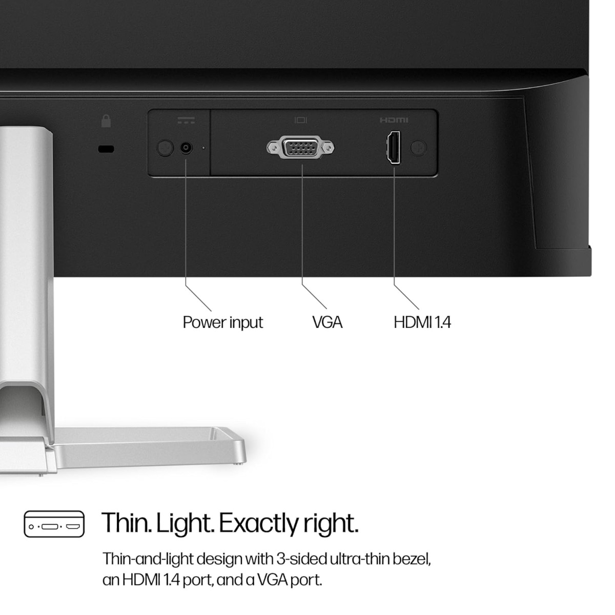 HP Series 5 23.8 inch FHD Monitor with Speakers - 524sf,23.8inch(60.5cm),FHD(1920 x 1080),300 nits, Eye Ease,Anti-Glare,2.5kg, 524sf HP Series 5 23.8 inch FHD Monitor with Speakers - 524sf,23.8inch(60.5cm),FHD(1920 x 1080),300 nits, Eye Ease,Anti-Glare,2.5kg, 524sf