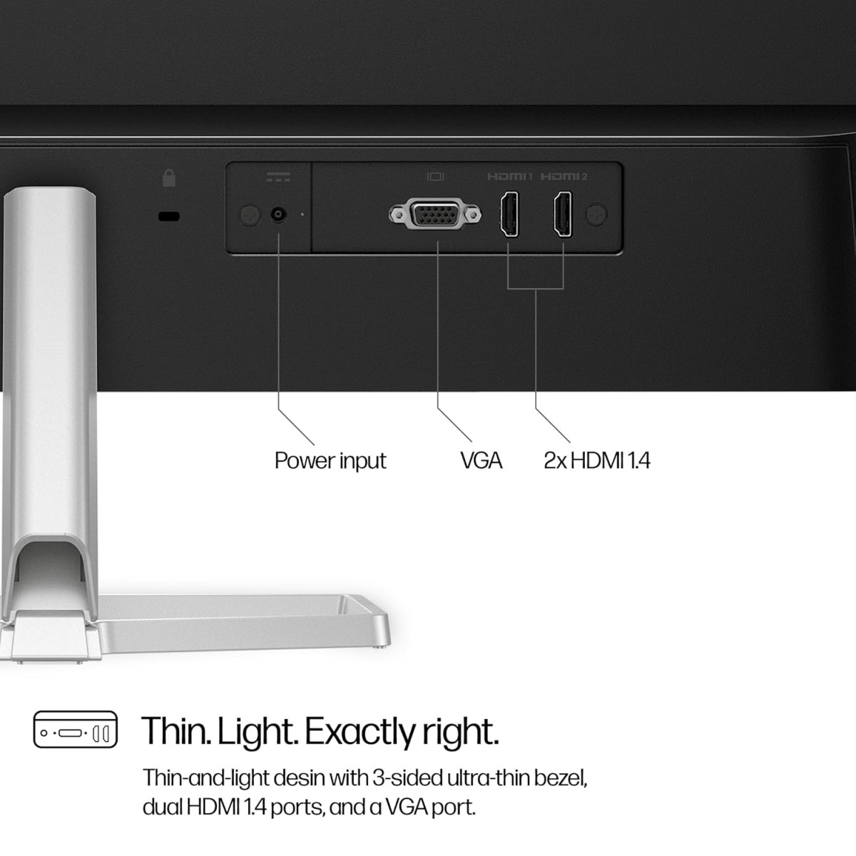 HP Series 5 27 inch FHD Monitor - 527sf, 27inch(68.6 cm),FHD(1920 x 1080),300 nits,Anti-Glare, Eye Ease,3.2kg HP Series 5 27 inch FHD Monitor - 527sf, 27inch(68.6 cm),FHD(1920 x 1080),300 nits,Anti-Glare, Eye Ease,3.2kg