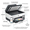 HP Smart 750 WiFi Duplex Printer with Smart-Guided Button, Print, Scan, Copy, Wireless, up to 12K Black or 8K Color Pages of Ink in The Box