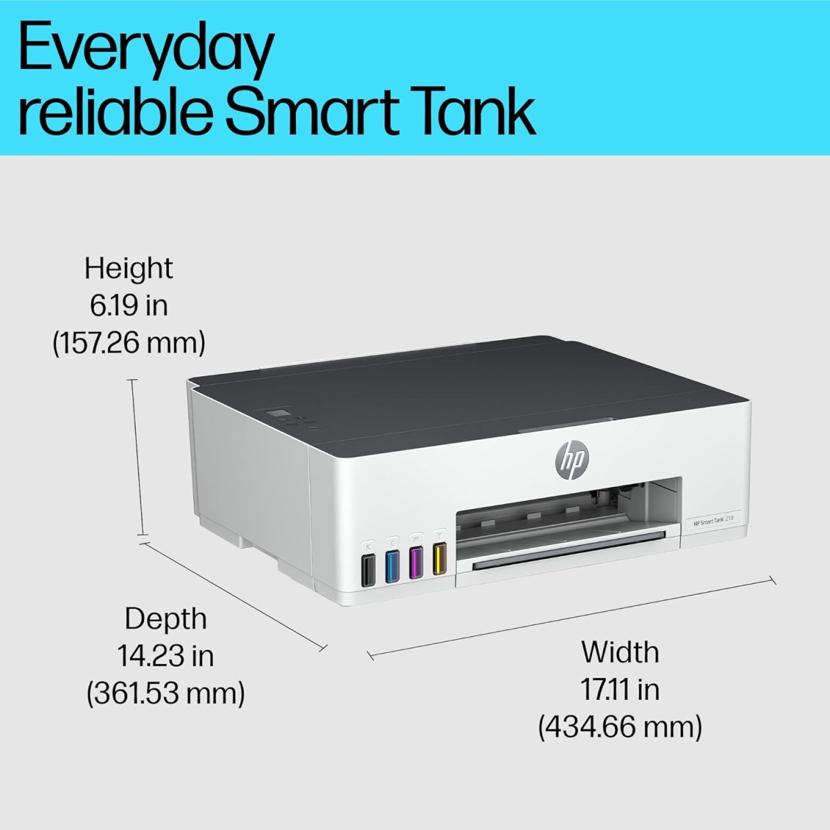HP Smart Tank 210 Single Function WiFi Colour Printer (Upto 8K Black and 6000 Colour Pages