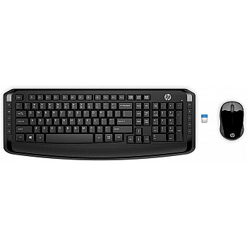 HP Wireless Keyboard and Mouse 300 Black 