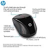 HP X3000 Wireless Optical Mouse 1600DPI 2.4GHz Connectivity with 3 Buttons Clickable Scroll Wheel and Plug N Play Feature (Black)